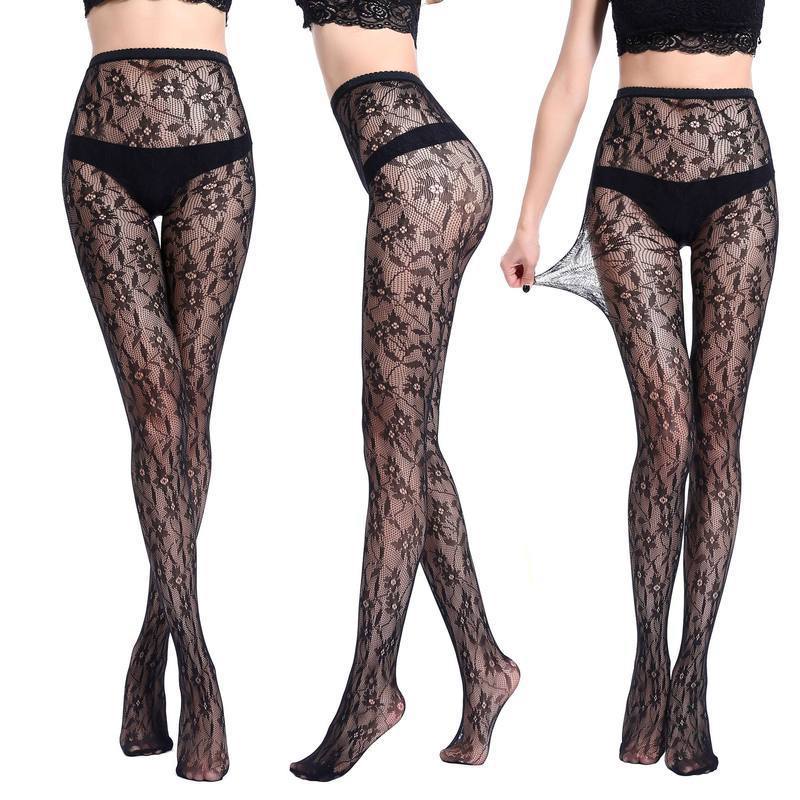 Base Stockings Semi-permeable Lace Sexy Polyester Stockings Net Pants