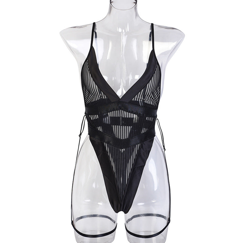 Sling Women's Mesh Body Shaper Bodysuit