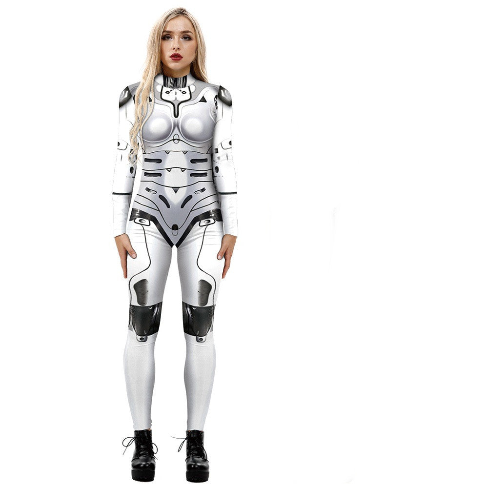 Halloween 3D Armor Digital Print Bodysuit