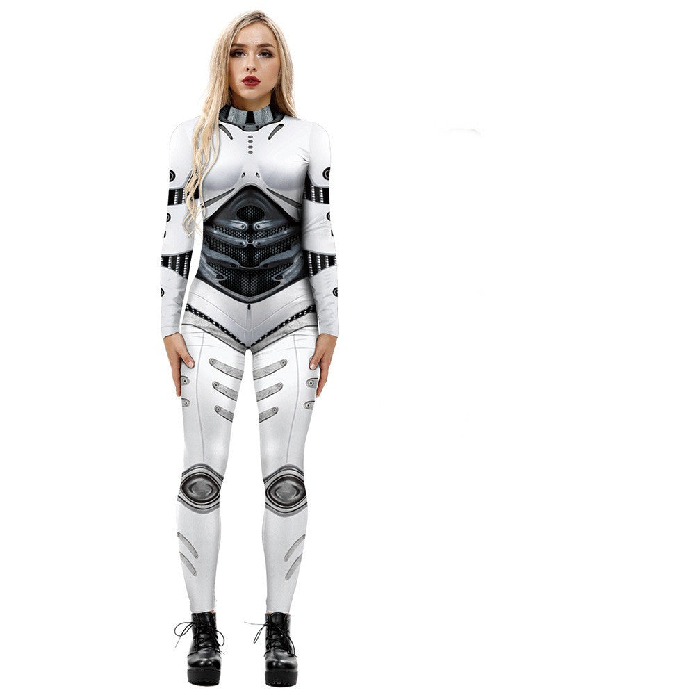 Halloween 3D Armor Digital Print Bodysuit