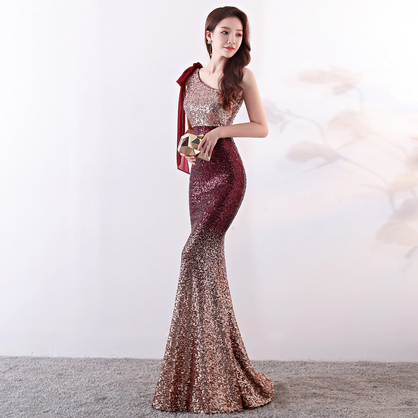 Party dress long banquet slim fit