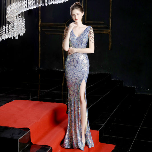 Party dress long banquet slim fit