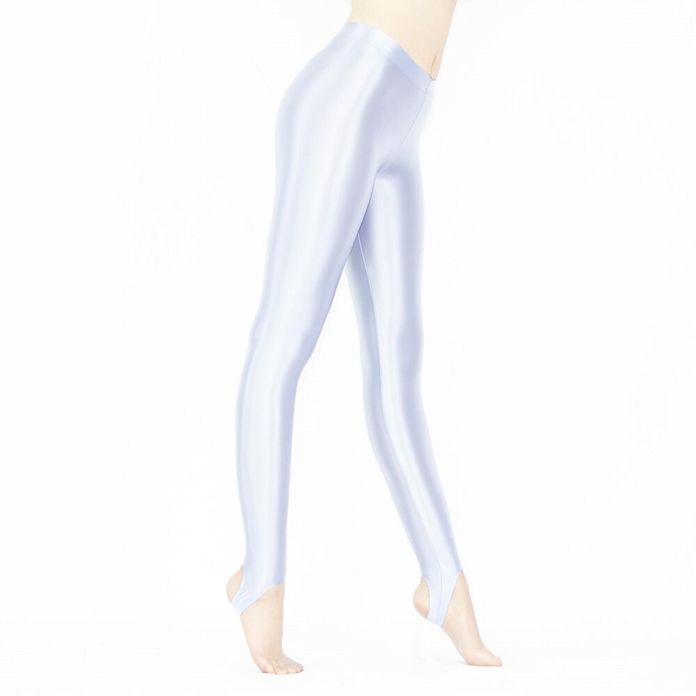 Women'S Spring And Autumn Glossy Silky Elastic Leggings Shaping Yoga Bodybuilding Pants Glossy Leggings